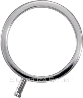 Penisring Elektro Metall flach Silber