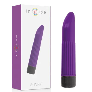 Vibrator Intense Sonny mit geripptem Schaft Lila