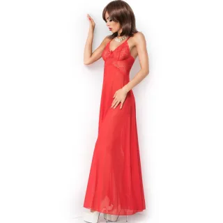 Babydoll Lang Rot L/XL