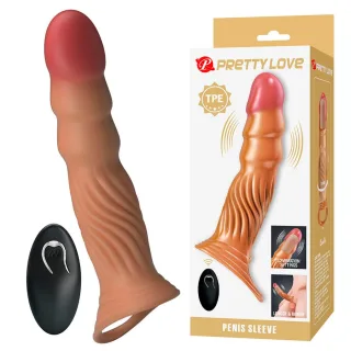 Penishülle Strukturierte mit Vibration und Fernbedienung