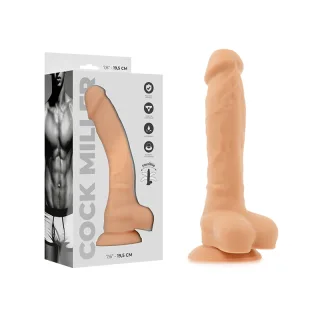 Realistischer Dildo Cocksil Biegsam Hautfarbe 19,5 x 3,7 cm