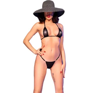 Mikrobikini Schwarz S/M