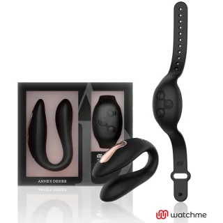 Paarvibrator mit Watchme-Fernbedienung Schwarz 8,5 x 3,2 cm
