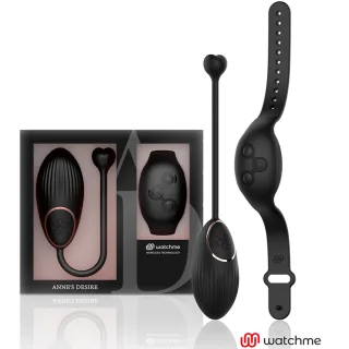 Vibro-Ei mit Watchme-Fernbedienung Schwarz 7,5 x 3,5 cm