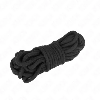 Fesselset Baumwollseil 5 Meter Schwarz