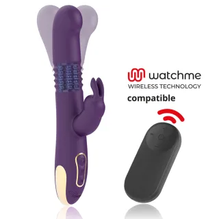 Rabbit-Vibrator Bastian Up & Down mit Watchme-Fernbedienung 13,5 x 3,5 cm