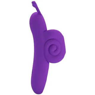 Auflegevibrator Snail Leistungsstarker Lila Fingerstimulator