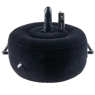 Sexmöbel Inflatable Hot Seat mit Vibro-Dildo Schwarz
