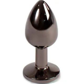 Analplug Metall Gunmetal Grau 7 x Ø 2,8 cm