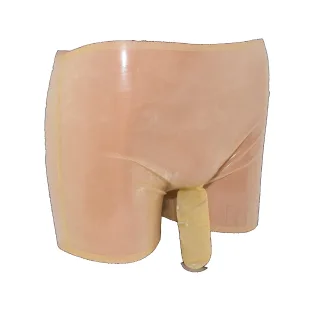 Latex Shorts mit Schlauch