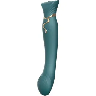 G-Punkt-Vibrator Queen Pulse Wave Grün 21,6 x 4,2 cm