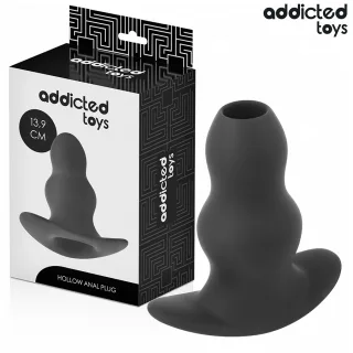 Analplug Hohl Größe XL Schwarz 13,9 x 6,3 cm