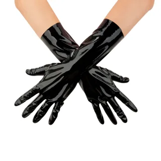 Latexhandschuhe XL Schwarz 35 cm