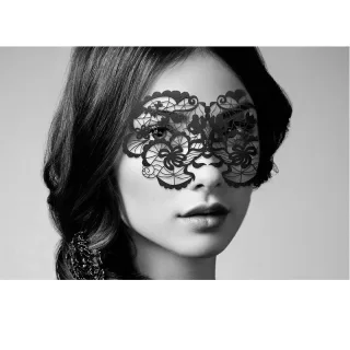 Maske Bijoux Anna Vinyl-Maske Schwarz