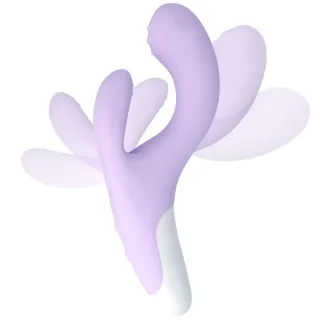 Rabbit-Vibrator Guell mit drei Motoren Flieder 19,2 cm