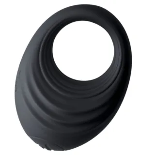 Penisring Spire mit Vibration Schwarz 6,3 cm