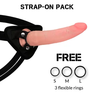 Strap-on Set Crusader mit Harness Natur 21,5 x Ø 4,46 cm