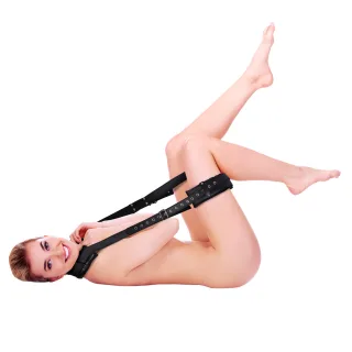 Oberschenkel-Schlaufen gepolstert mit verstellbaren Gurten Schwarz 68 cm