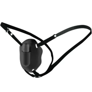 Auflegevibrator Carter mit Trägern und 12 Modi Schwarz 11 x 6,5 cm