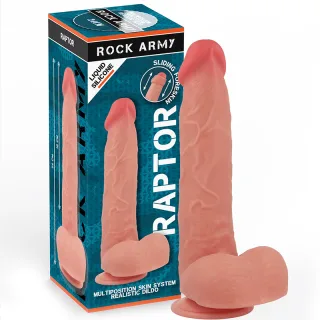 Realistischer Dildo Flüssigsilikon Raptor 24 x 4,4 cm