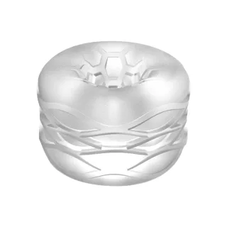 Masturbator Nr. 93 beidseitig nutzbar mit Bumper Durchsichtig 4 x Ø 4 cm