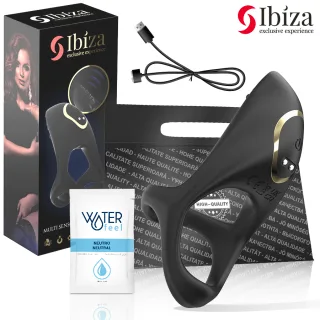 Penisring Ibiza Technology mit Vibration Silikon Schwarz