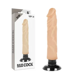 Realistischer Vibrator mit Fernbedienung 2-in-1 Natur 20 x 4 cm