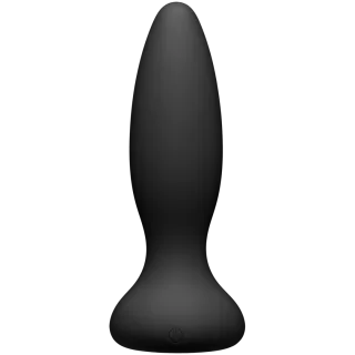Analplug Kink Vibe aus Silikon mit Fernbedienung Schwarz 10,7 x Ø 3,6 cm