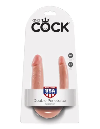 Doppeldildo Doppelstopfer Natur 34 x 3 cm