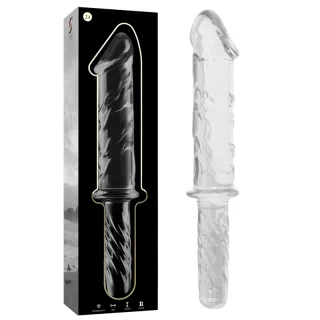 Glasdildo Nebula Modell 24 Transparent 28,5 x 5 cm
