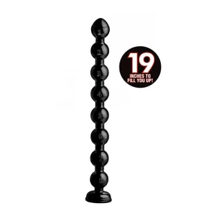Analkette Schlange Schwarz 47,5 cm