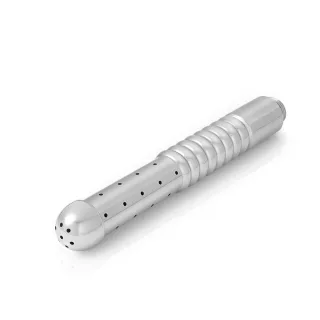 Intime Analdusche aus Aluminium mit seitlicher Spr?hfunktion