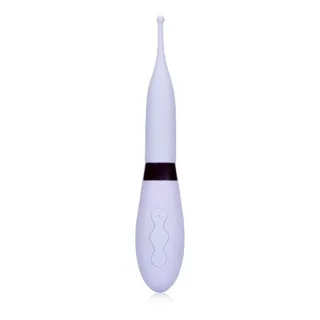 Vibrator aus Silikon mit stimulierender Spitze Lila
