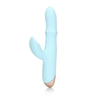 Penisring mit Pulswellen und beweglichem Ring Blau