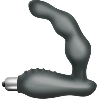 Analplug Villo Stufen-Prostatavibrator Grau 12 x 3 cm