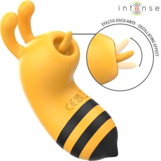 Auflegevibrator Intense Maya mit oszillierender Zunge Gelb
