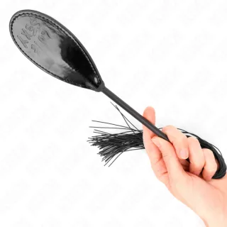 Fetisch-Toy KINK Paddle mit Quasten Schwarz
