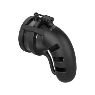 Peniskäfig Modell 19 mit Ballsplitter Schwarz 13 cm