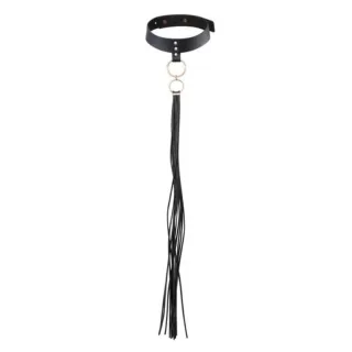 Halsband Maze Choker mit Quaste Schwarz