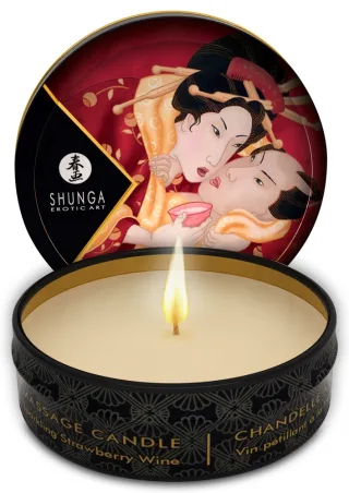 Shunga Massage Candle Romance 30 ml – Massagekerze Sparkling Strawberry Wine