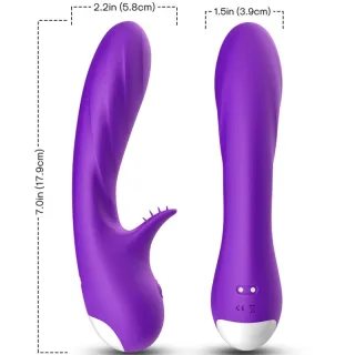 Vibrator Romance mit Stimulatorarm Lila 18 x 5,8 cm