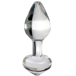 Analplug Icicles Nr. 44 Glas Klar 6,5 x 2,5 cm