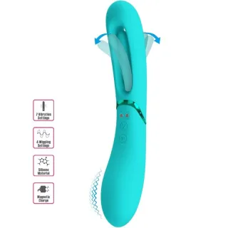 G-Punkt-Vibrator Lexie mit Flatterarm Türkis