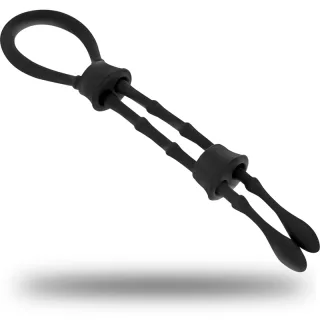 Penisring Ohmama Fetish als Silikonschlaufe verstellbar Schwarz