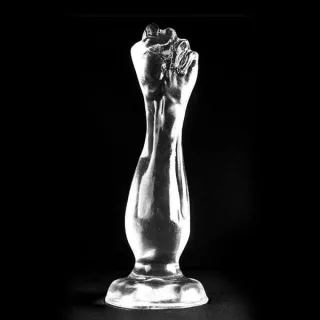 Dildo Analfaust Knock Out Transparent PVC 17 x 5 cm