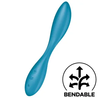 Vibrator G-Spot Flex 1 biegsam Blau