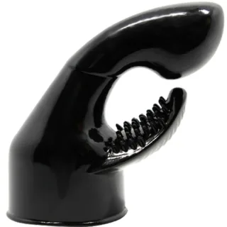 Wand-Aufsatz Power Head Dual Stimulation Schwarz