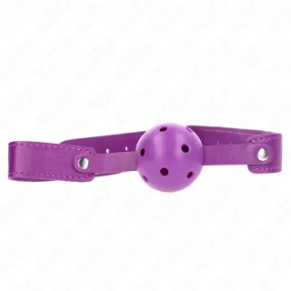 Fetisch-Toy KINK Knebel ganz in Lila Lila 4,5 cm