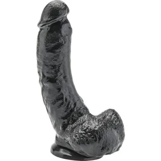 Dildo Realistischer Get Real mit Hoden Schwarz 20,5 cm