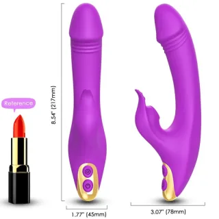 Klitoris-Sauger Love mit G-Punkt-Arm Violett 21,7 cm